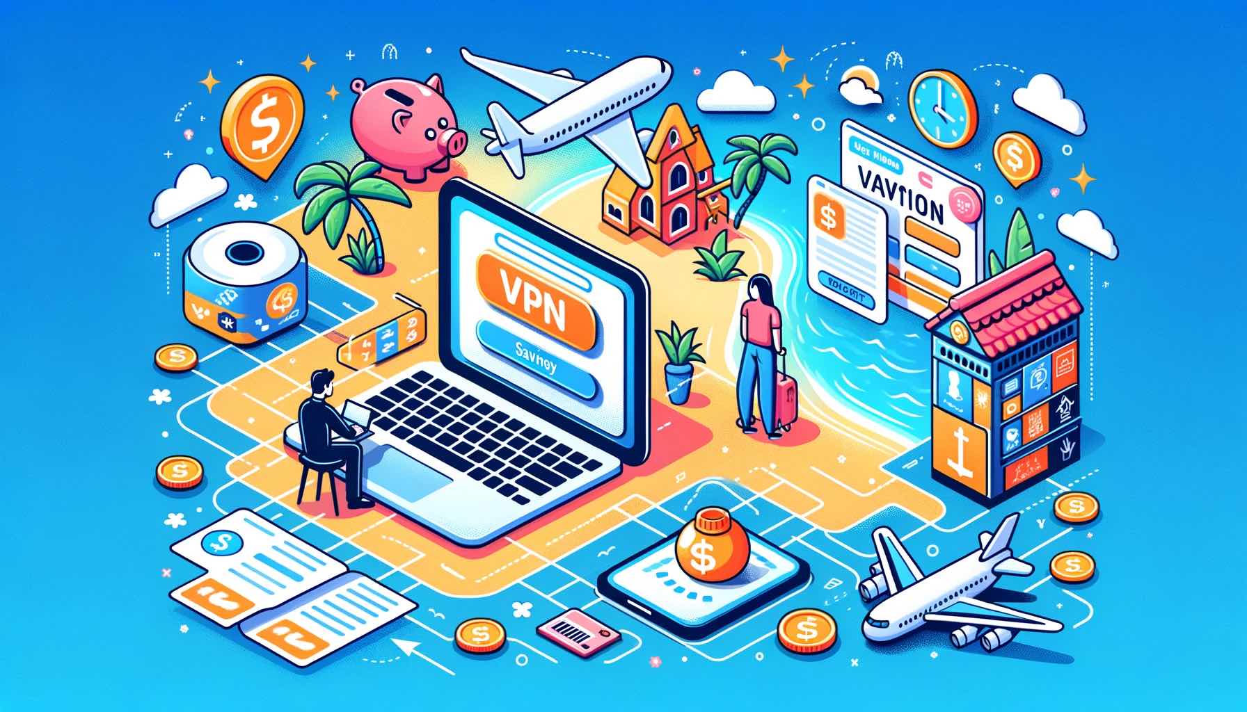 flight hotel booking using vpn to save money