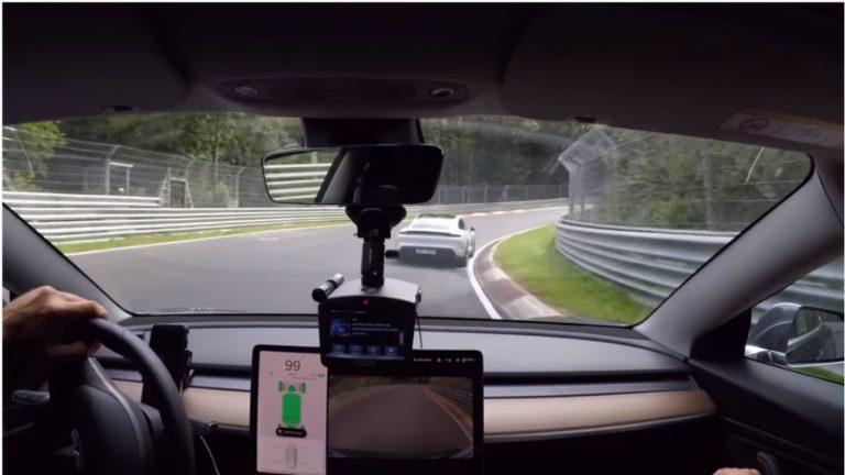 Watch: Tesla Model 3 And Porsche Taycan Racing In Nürburgring