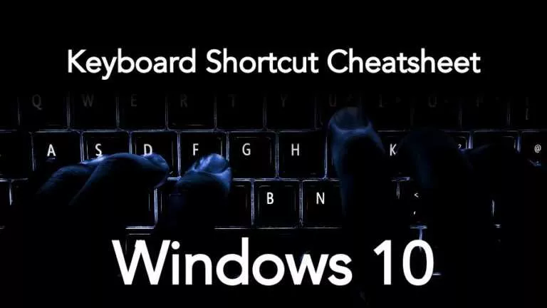 Windows Keyboard Shortcuts Cheat Sheet For Windows 10