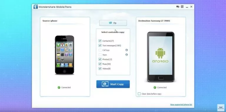 Wondershare MobileTrans Review — Transfer Data From One Phone To Another Easily